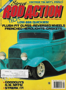 STREET ROD ACTION 1991 JAN - FLUSH-FIT GLASS, REVERSED WHEELS, GASKETS